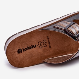 Chinelos femininos confortáveis ​​com fivelas Inblu CP000045 preto 1