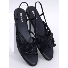 Limbe Sandálias pretas estilo boho preto 1