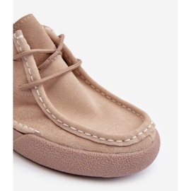 Sapatos femininos Sergio Leone SP021 camurça bege 1