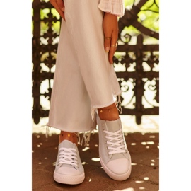 Tênis baixo clássico feminino de material menta Lennabella azul 1