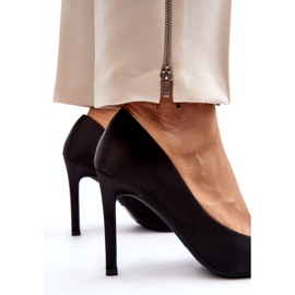 Sweet Shoes Salto alto Fairine preto com laço 4