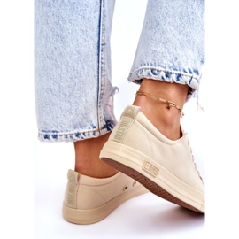 Tênis feminino liso baixo Big Star LL274061 bege 3