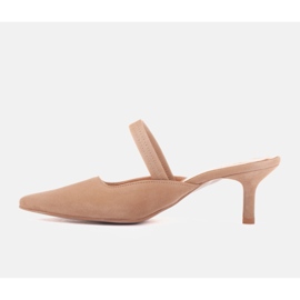 Marco Shoes Os chinelos de Emilian bege 1