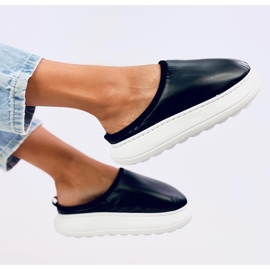 BM Chinelos de inverno isolados Toby Black preto 2