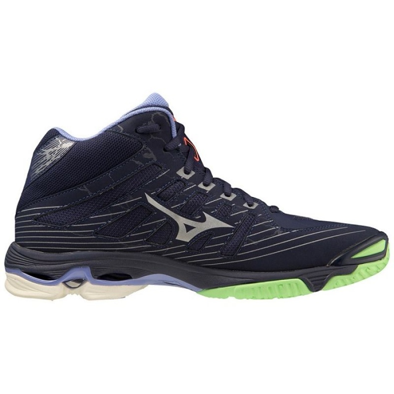 Tênis de voleibol Mizuno Wave Voltage Mid V1GA216511 azul 1