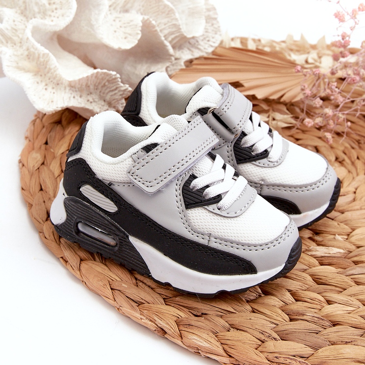 Sneakers Sports Sports Velcro cinza 4