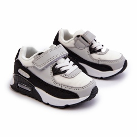 Sneakers Sports Sports Velcro cinza 1