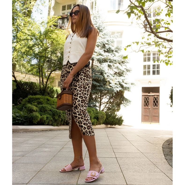 Mules Cantara rosa de salto baixo 1