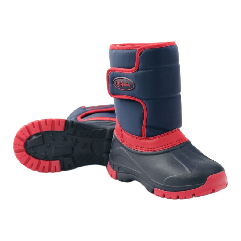 American Club botas de inverno super leves americanas vermelho azul marinho 3