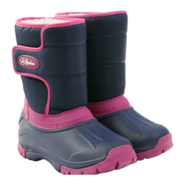 Botas de inverno superleves botas American Club azul marinho rosa 3