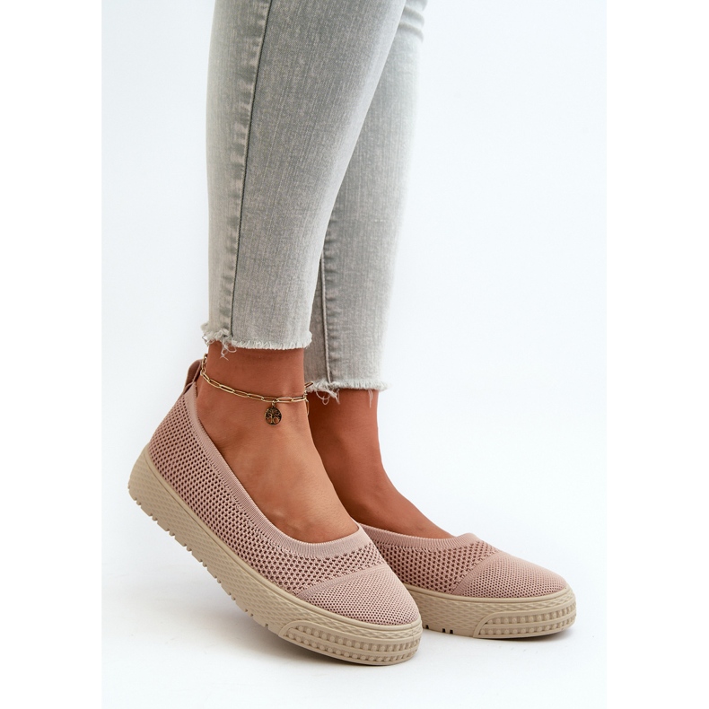 Tênis feminino plataforma slip-on rosa Pimadea 1
