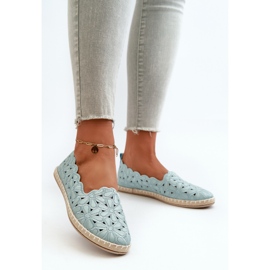 Sapatilhas femininas azuis Vennice florais deslizantes azul 2