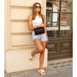 Chinelos enormes Amina bege 1