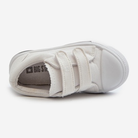 Tênis infantil com velcro Big Star NN374117 branco 2