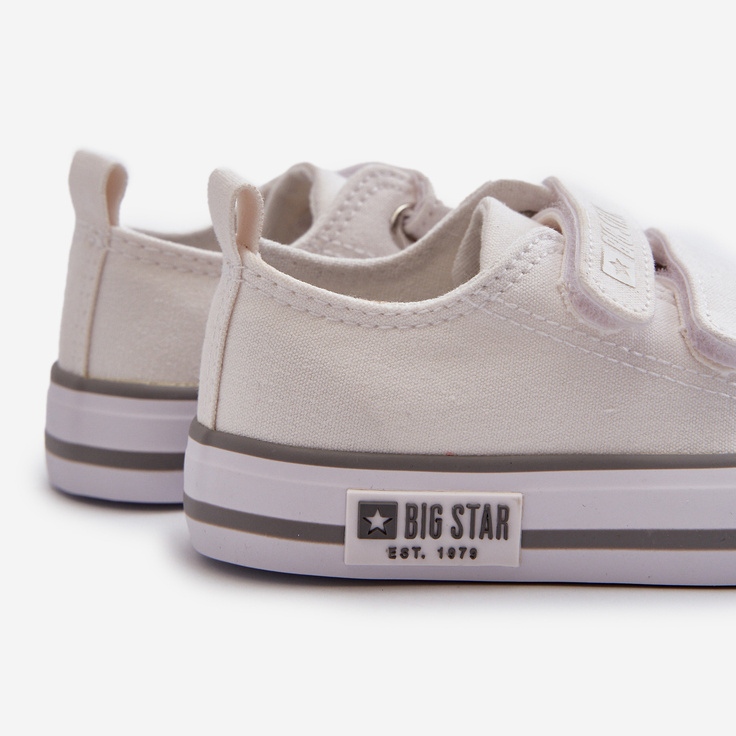 Tênis infantil com velcro Big Star LL374016 branco 2