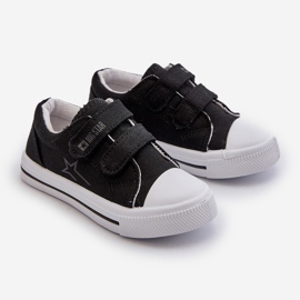 Tênis infantil com velcro Big Star NN374111 preto 1