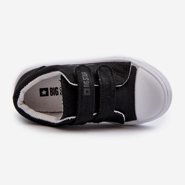 Tênis infantil com velcro Big Star NN374111 preto 2
