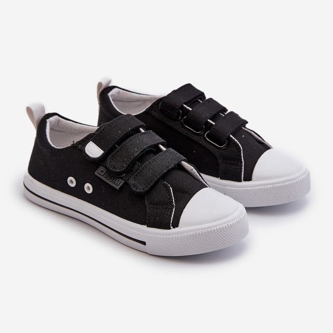 Tênis infantil com velcro Big Star NN374118 preto 1