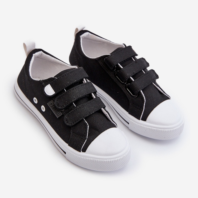 Tênis infantil com velcro Big Star NN374118 preto 2