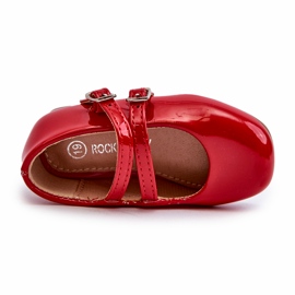 Ballerinas de crianças pintadas com listras vermelhas vermelho 2 Ballerinas de crianças pintadas com listras vermelhas vermelho 2