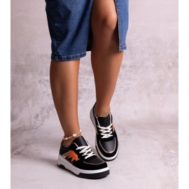 Tênis preto de camurça eco, Kollins. 1