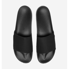 Chinelos masculinos 4FMM00FFLIM032-20S pretos 1