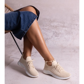 Tênis esportivo Muaza bege 1