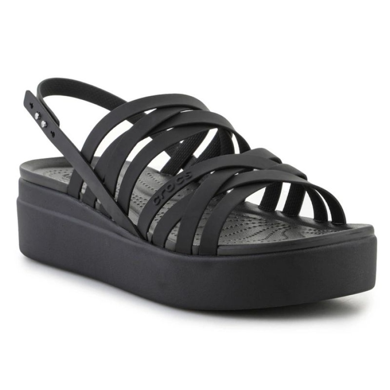 Sandálias Crocs Brooklyn Strappy Lowwdg 206751-001 preto 1