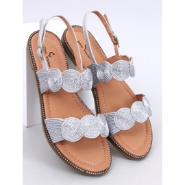 Sandálias femininas Raulet Silver prata 1