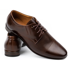 Sapatos formais de homem em pele 482 castanho escuro marrom 4