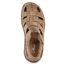 Olivier Sandálias masculinas 467 castanhas marrom 5