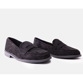 Mocassins de veludo Miralona pretos 1