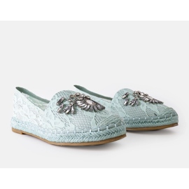 Alpercatas verdes com strass Lordly 1