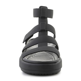 Sandálias gladiadoras de luxo Crocs Brooklyn 209557-060 preto 1