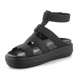 Sandálias gladiadoras de luxo Crocs Brooklyn 209557-060 preto 2