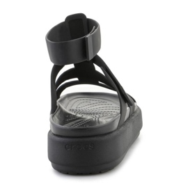 Sandálias gladiadoras de luxo Crocs Brooklyn 209557-060 preto 3