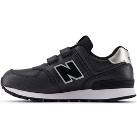 Tênis New Balance com fecho de velcro PV574FM preto 1 Tênis New Balance com fecho de velcro PV574FM preto 1