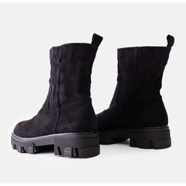 Botins de camurça preta Eleonira preto 1 Botins de camurça preta Eleonira preto 1