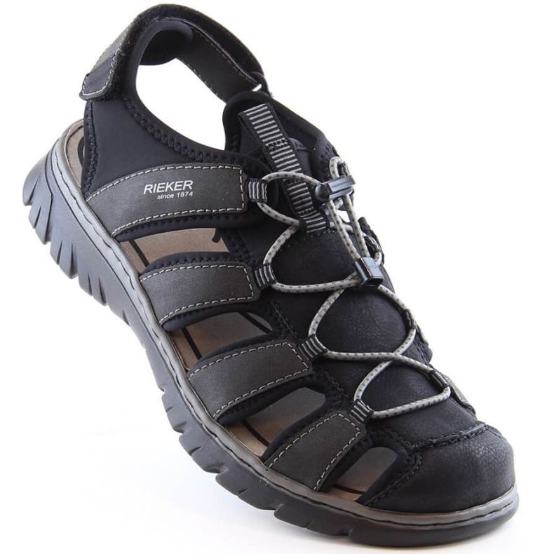 Sandálias Rieker fechadas 26770-00 RKR584 preto 1