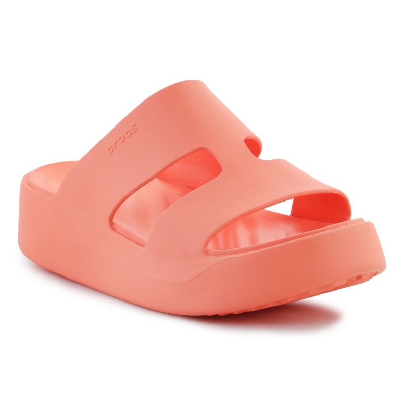 Chinelos Crocs Getaway Platform H-Strap 209409-84F laranja 1 Chinelos Crocs Getaway Platform H-Strap 209409-84F laranja 1