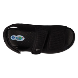 Sandálias masculinas Dr.ORTO Befado com velcro, pu 077M001, pretas preto 3