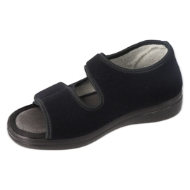 Dr. ORTO Sandálias de velcro masculinas de Befado 070M001 preto 1