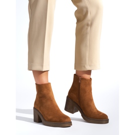 Botins femininos castanhos marrom 1