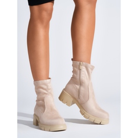 Botas femininas bege 1
