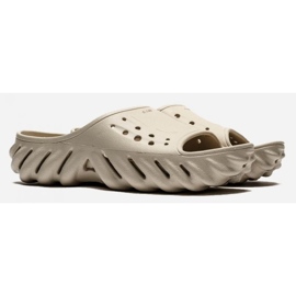 Chinelos Crocs Echo Slide Elephant 208170-160 bege 1