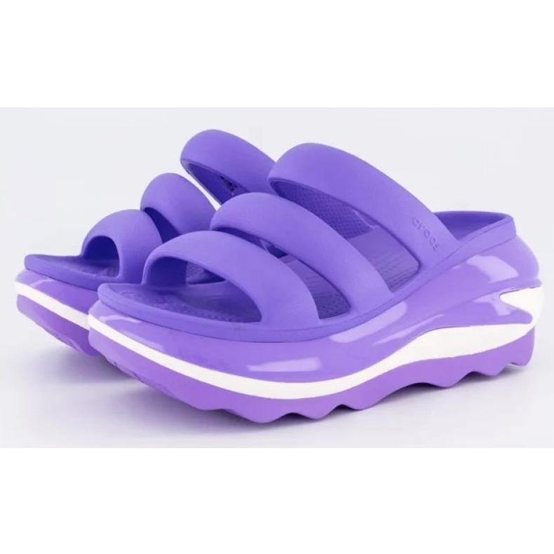 Tamancos de alça tripla Crocs Mega Crush 209842-5AJ roxo 1