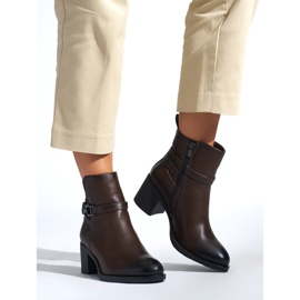 Botins femininos castanhos marrom 1