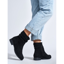 Botas de cowboy pretas femininas preto 2
