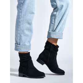 Botas de cowboy pretas femininas preto 1