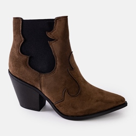 Botas de cowboy verdes com salto Salsabe 1